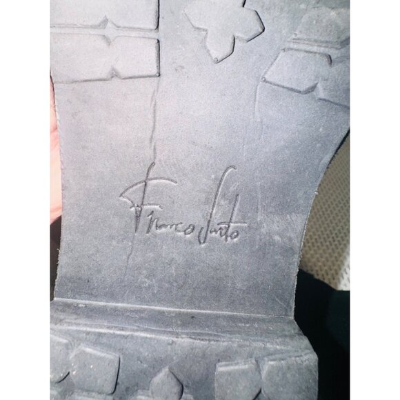 Franco Sarto Black Leather Suede Tall Riding Boots 10 Quiet Luxury Boho Cottage - Picture 9 of 15